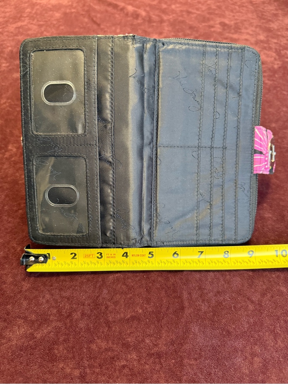 EUC Vera Bradley Turn Lock Wallet in Pirouette Pink - Picture 8 of 10